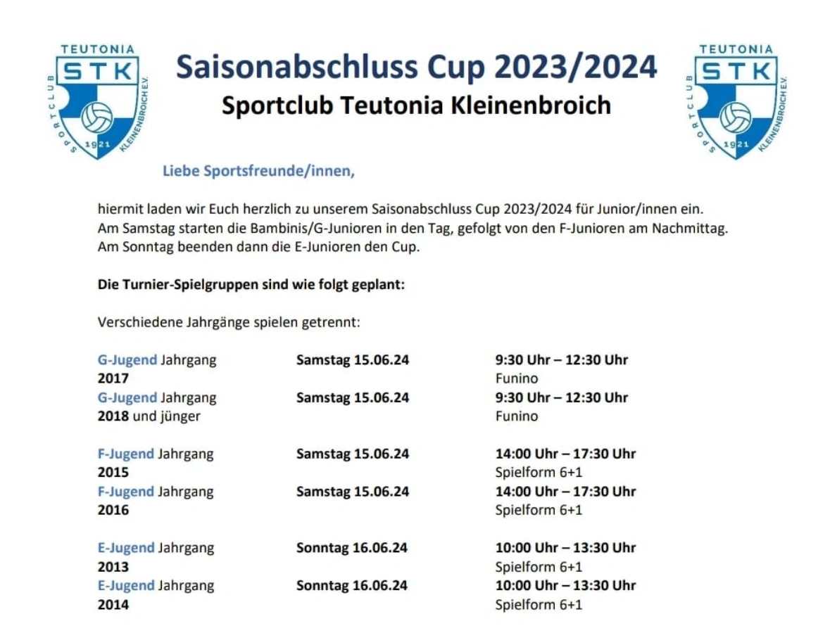 Saisonabschluss Cup TUNIER